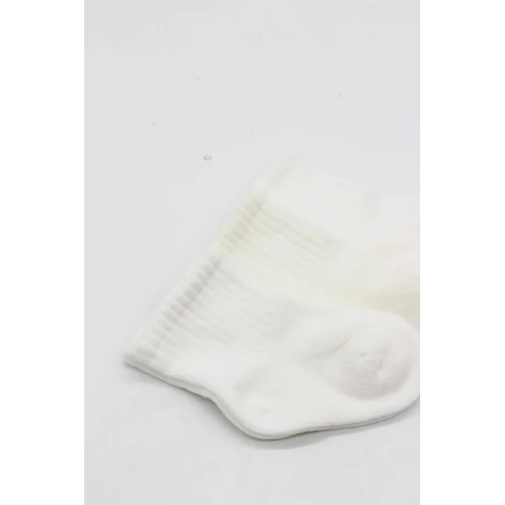 Mey İthalat® 3lü Penye Soket Çorap 10132 Ekru