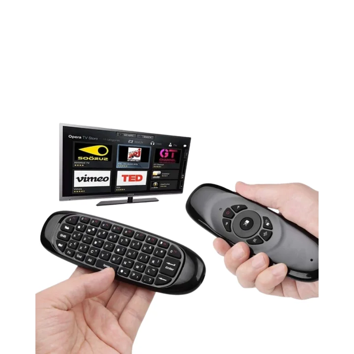 Mey İthalat® 3’ü 1 Arada Kablosuz Hava Mouse Mini Klavye Kumanda Yeni Nesil