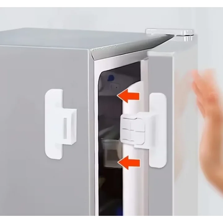 Mey İthalat® 4 Adet Buzdolabı, Çekmece ve Dolap Kapağı Çocuk Kilidi