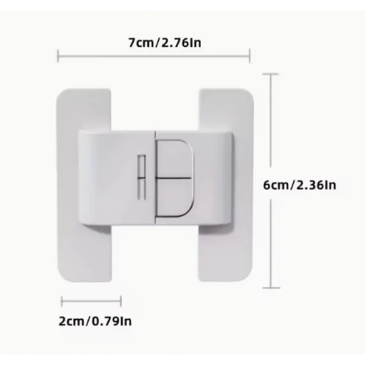 Mey İthalat® 4 Adet Buzdolabı, Çekmece ve Dolap Kapağı Çocuk Kilidi