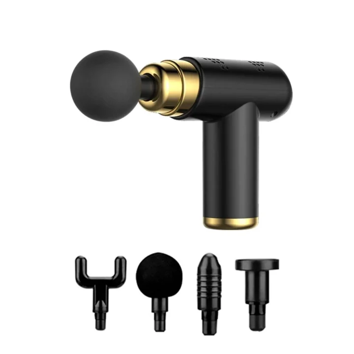 Mey İthalat®  4 Başlıklı USB Şarj Olabilen Masaj Tabancası