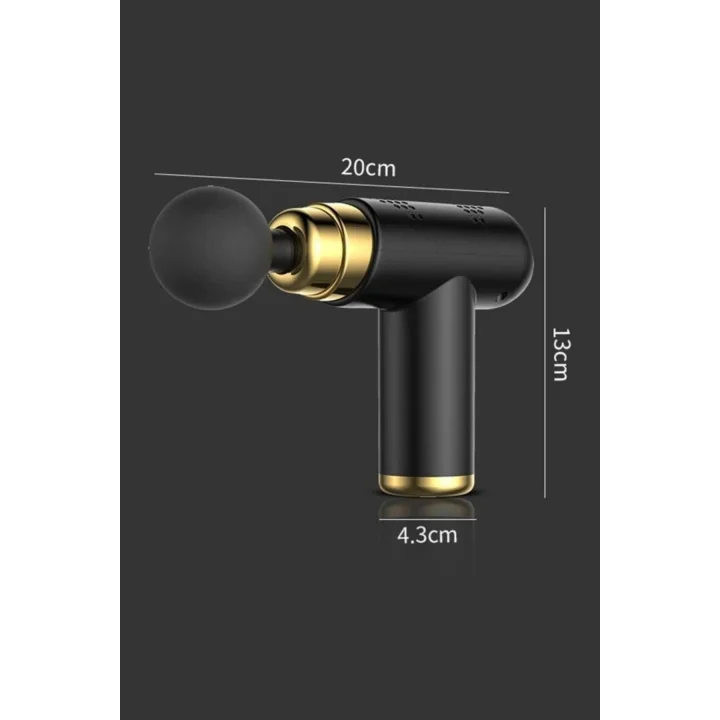 Mey İthalat®  4 Başlıklı USB Şarj Olabilen Masaj Tabancası