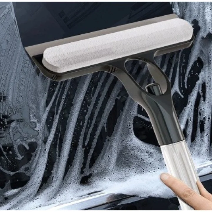 Mey İthalat® 4 in 1 Spreyli Çek Çekli Camsil ve Fırça Aparatı