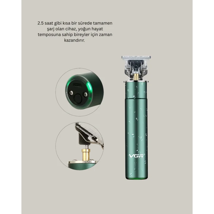Mey İthalat® 4 Limit Taraklı IPX5 Su Geçirmez Saç Kesme Makinesi