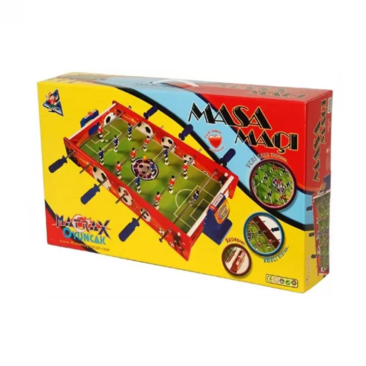 Mey İthalat® 402 Ahşap Masa Maçı Oyunu Orta Boy -Akçiçek Oyuncak