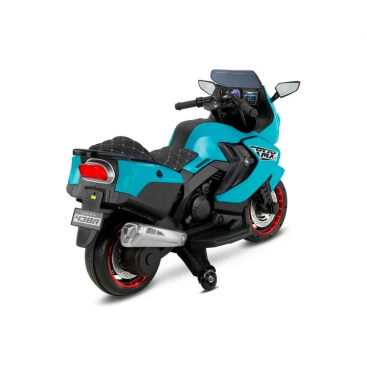 Mey İthalat® 438A XMX-316 Ledli Akülü Motor 12 Volt Turkuaz