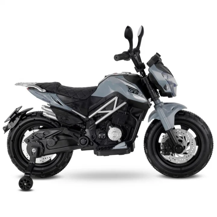 Mey İthalat® 447 Motocross Akülü Motorsiklet 12V Gri