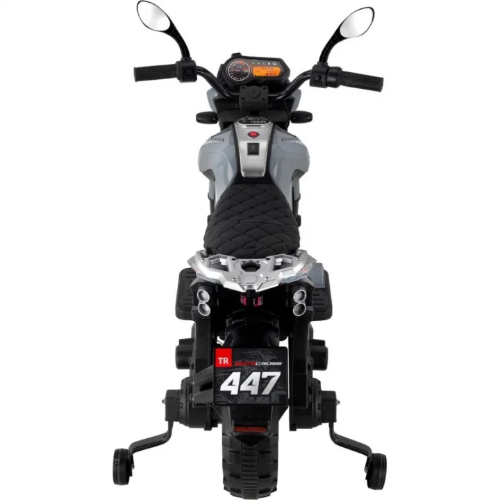 Mey İthalat® 447 Motocross Akülü Motorsiklet 12V Gri