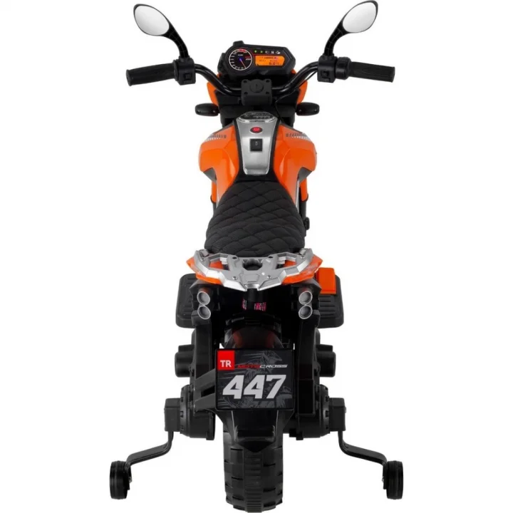 Mey İthalat® 447 Motocross Akülü Motorsiklet 12V Turuncu