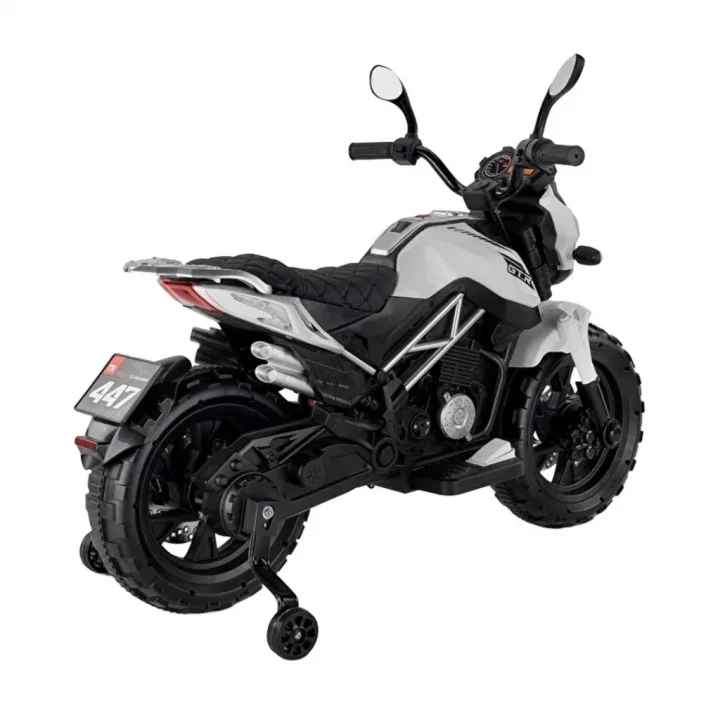 Mey İthalat® 447 Motocross Akülü Motosiklet Beyaz