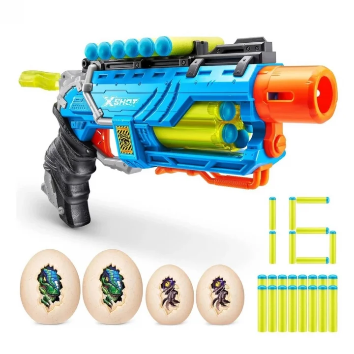 Mey İthalat® 4860 X Shot Sünger Atan Dino Attack Striker Silah -