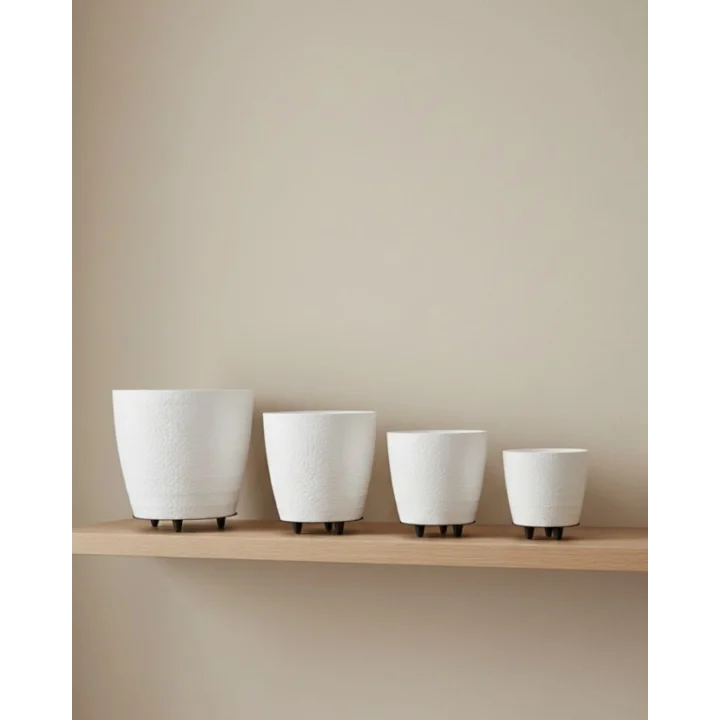 Mey İthalat® 4LÜ VAZO BEYAZ