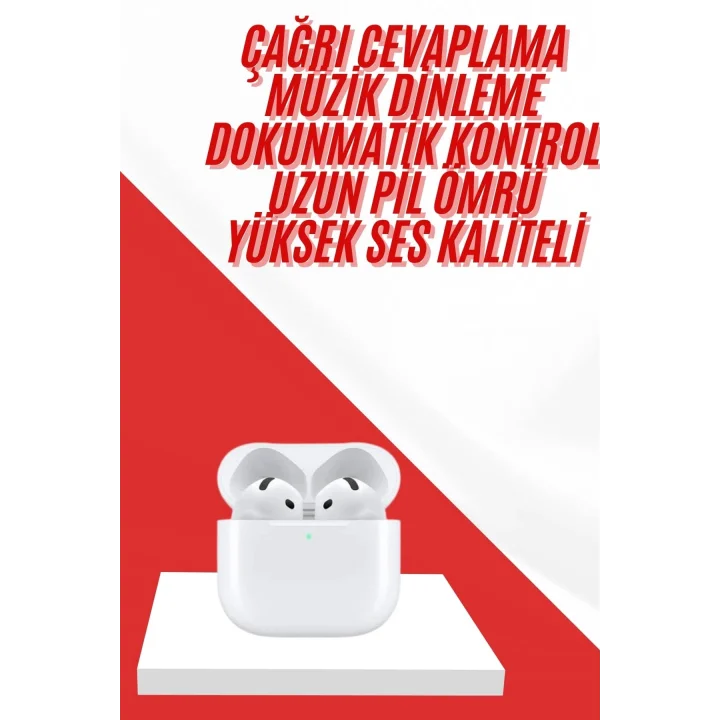 Mey İthalat® 4.Nesil Bluetooth Kulaklık Yüksek Ses Kaliteli Dokunmatik Kontrol Özellikli Yeni Nesil