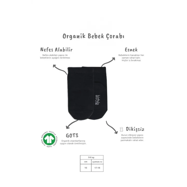 Mey İthalat®   5li Penye Soket Kutulu Basic Çorap 10131 Gri