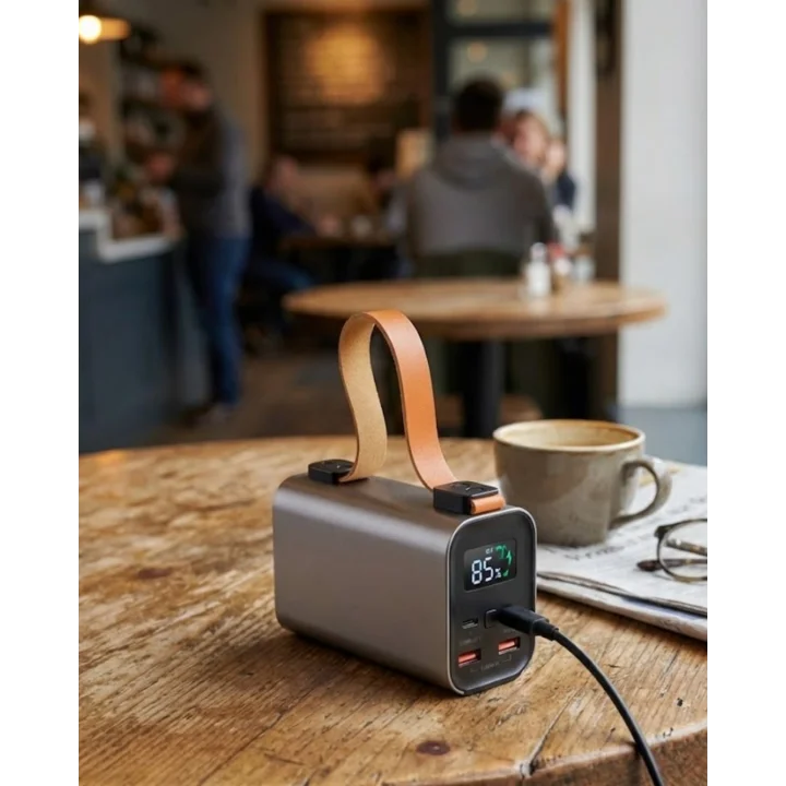 Mey İthalat® 50000mAh Süper Fast Charge LED Işıklı Taşınabilir Power Bank