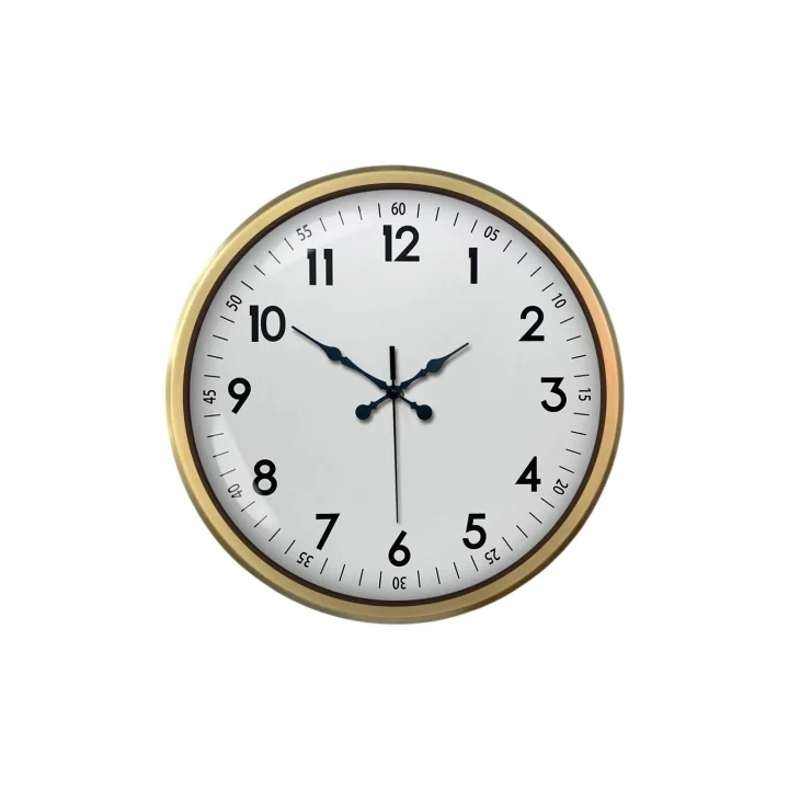 Mey İthalat® 52 cm Eskitme Metal Dekoratif Duvar Saati