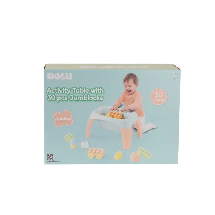 Mey İthalat® 5211 OYUNCAK AKTİVİTE OYUN MASASI 30 PARÇA MEGA BLOK