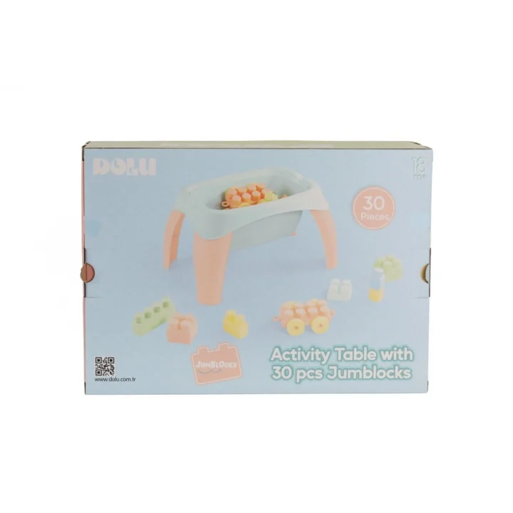 Mey İthalat® 5211 OYUNCAK AKTİVİTE OYUN MASASI 30 PARÇA MEGA BLOK
