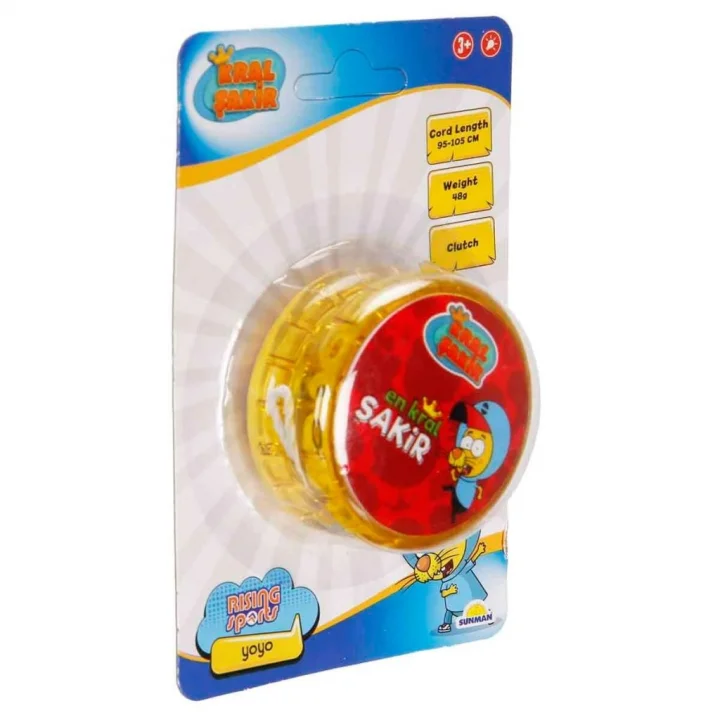Mey İthalat® 5354 -RST-RSP-YOYO KRAL ŞAKİR 6CM SARI IŞIKLI KRTL KRAL