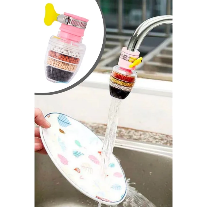 Mey İthalat®  6 Katmanlı Musluk Ucu Filtreli Su Tasarruflu Hijjenik Musluk Başlığı