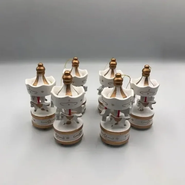 Mey İthalat® 6lı Ufak Atlı Karınca Gold-Beyaz