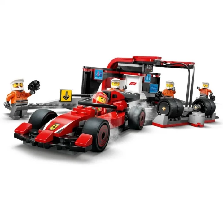 Mey İthalat® 60443   City Ferrari F1 Pit Stop ve Pit Ekibi 322 parça +6 yaş