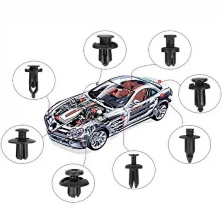 Mey İthalat®  630 Adet Trim Klips Seti – Oto Panel, Kapı Döşeme, Tampon ve Pervaz İçin Evrensel Raptiye Bağlantı Elemanları
