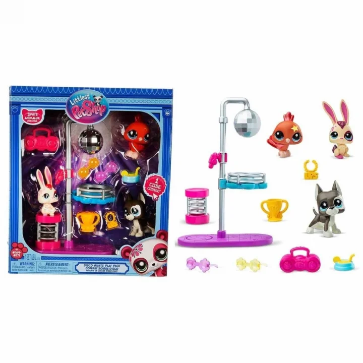 Mey İthalat® 6377 SUN- LİTTLEST PETSHOP MİNİŞLER  DISCO NİGHT  OYUN SETİ