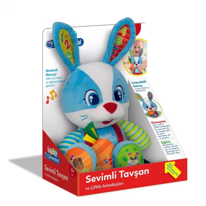 Mey İthalat® 64544 Baby Clementoni Sevimli Tavşan +10 ay