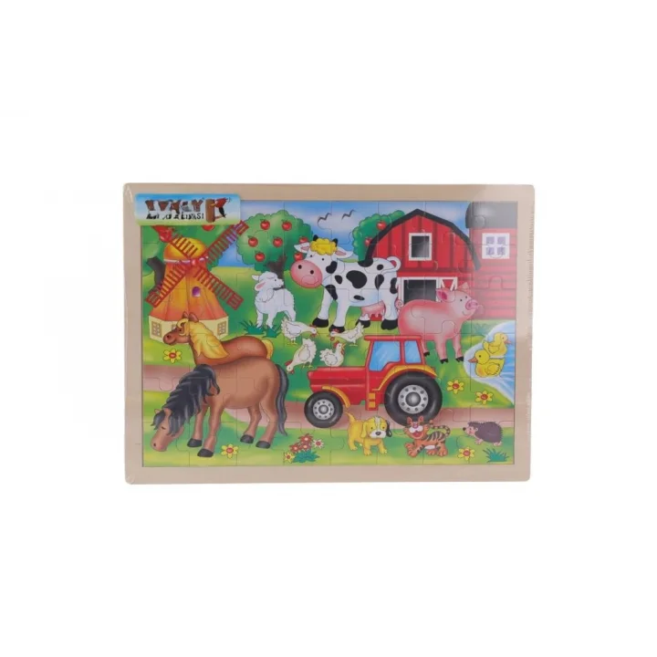 Mey İthalat® 6476 TAHTA PZL 48 ÇİFTLİK HAYVANLARI