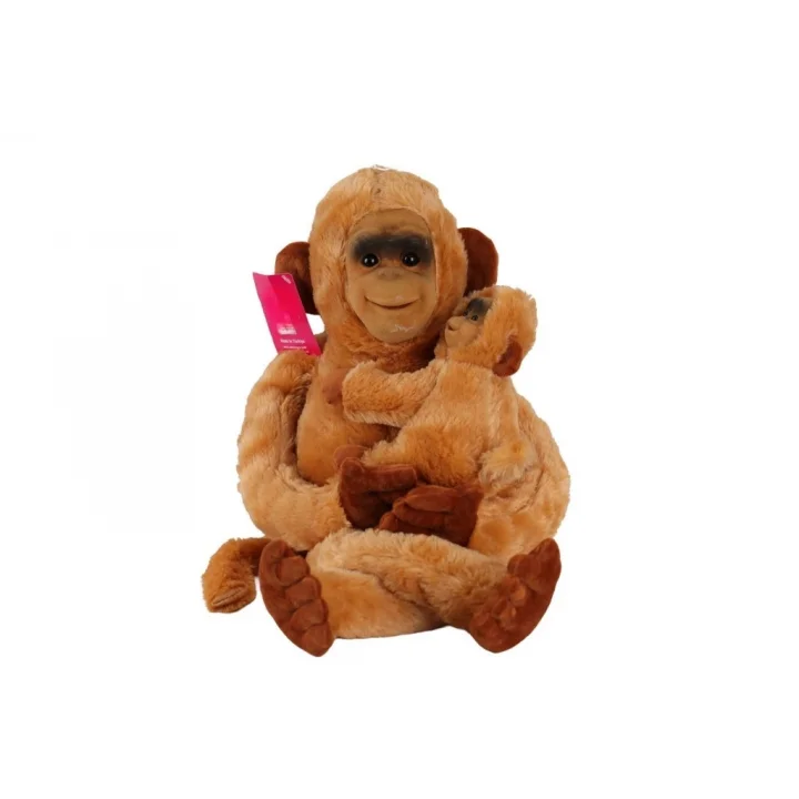 Mey İthalat® 6899 YAVRULU MAYMUN SALAŞ 65 CM