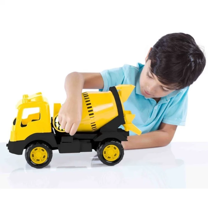 Mey İthalat® 7121 OYUNCAK -CIMENTO KAMYONU PENCELI KUTUDA 42 CM