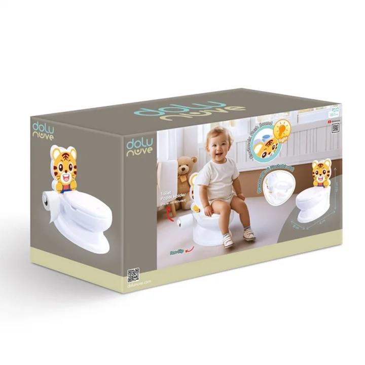 Mey İthalat® 7239 Kaplan Eğitici Klozet -Dolu Oyuncak