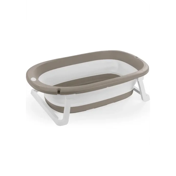 Mey İthalat® 7273 KATLANABİLİR ÜÇLÜ BEBEK BANYO SETİ STONE GRİ