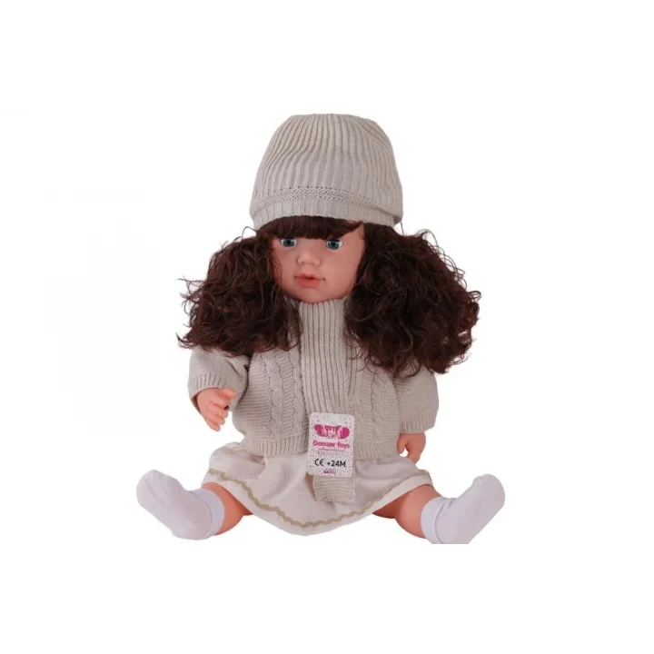 Mey İthalat® 7959 60 CM TRİKOLU HIRKALI SAÇLI BÜYÜK BEBEK