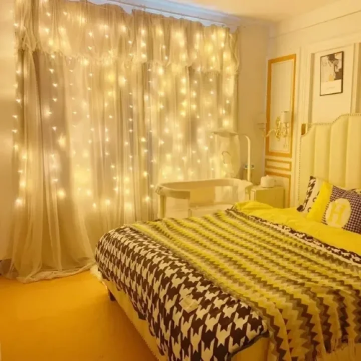 Mey İthalat® 8 Fonksiyonlu Uzaktan Kumandalı Günışığı Perde Peri Led