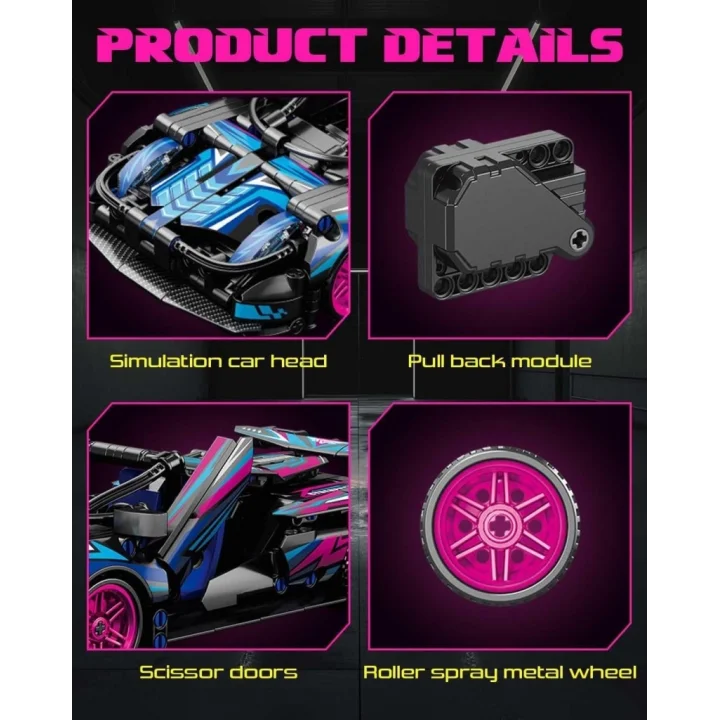 Mey İthalat® 9055-6  TOYSE TOYS BRİCKS SPEED MAVİ CYBER-EKN