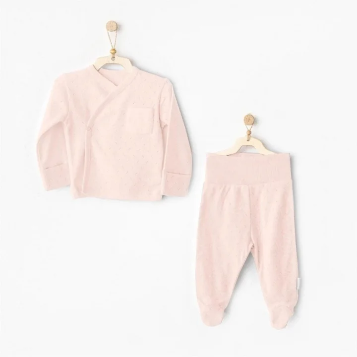 Mey İthalat® AC25557 Side Snap Set 2Li Zıbın Takım Dark Pink
