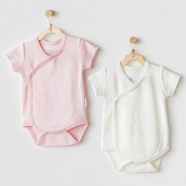 Mey İthalat®   AC25643 2Li Zıbın Body Ekru Pembe