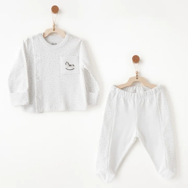 Mey İthalat® AC26754 2li Takım White