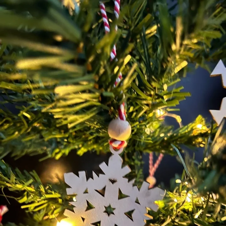 Mey İthalat® Ahşap Yılbaşı Ağaç Süsü-BY15