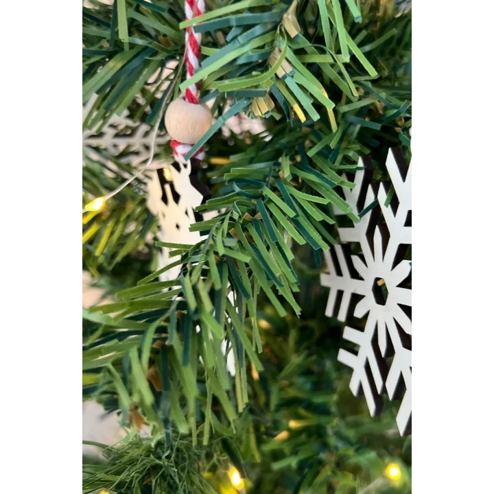 Mey İthalat® Ahşap Yılbaşı Ağaç Süsü-BY15