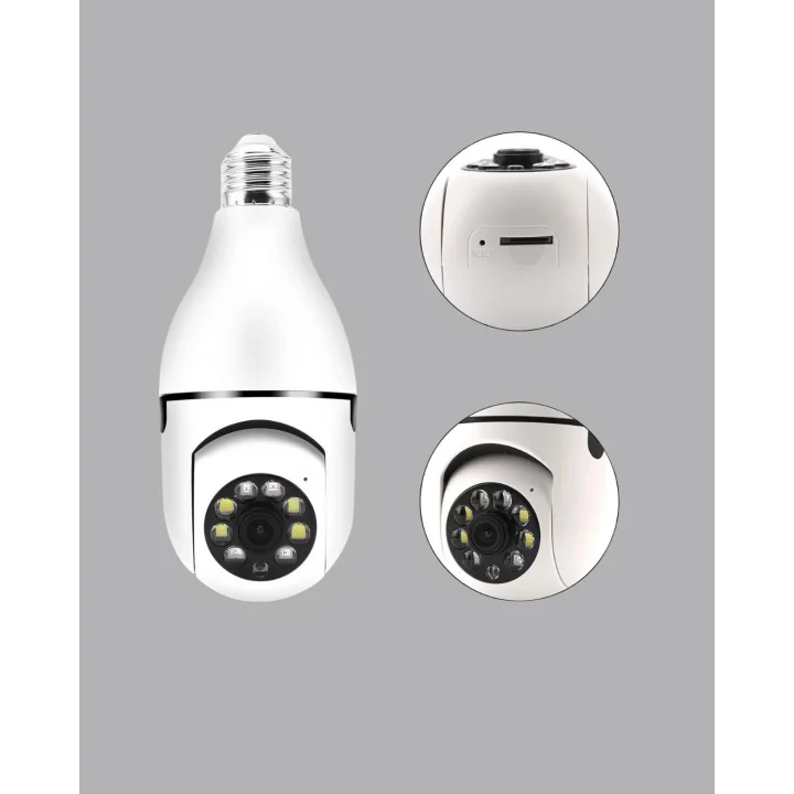 Mey İthalat® Akıllı Duy Kamera 360 Derece Dönebilir ve PTZ Teknolojili