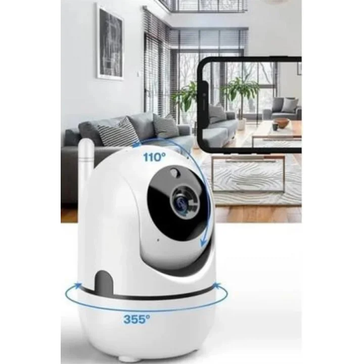 Mey İthalat® Akıllı Güvenlik Kamerası HD Görüntü Kalitesi Hareket Algılama Wifi Kamera Yeni Nesil