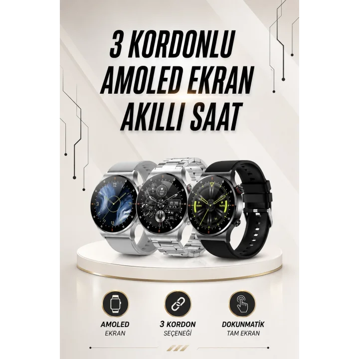 Mey İthalat® Akıllı Saat Arama Cevaplama Müzik Dinleme GPS Takibi
