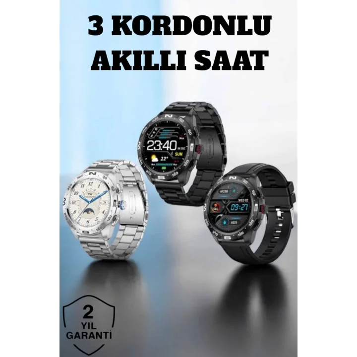 Mey İthalat® Akıllı Saat Arama Cevaplayan Titreşim Özelliğiyle Bildirim Görebilen