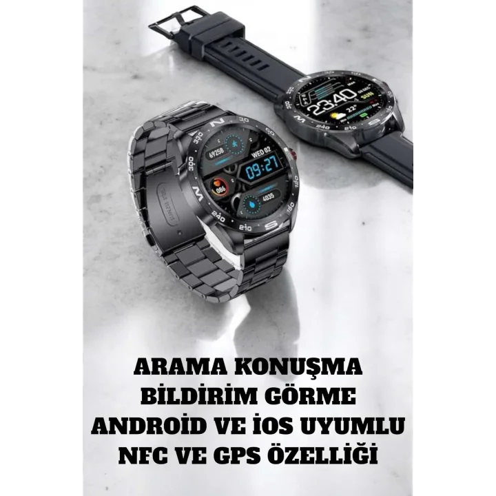 Mey İthalat® Akıllı Saat Arama Cevaplayan Titreşim Özelliğiyle Bildirim Görebilen