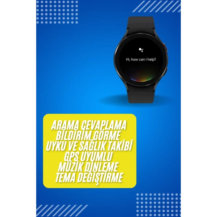Mey İthalat® Akıllı Saat Çok Fonksiyonlu Çağrı Cevaplayabilen Bildirim Görme Uzun Pil Ömrü