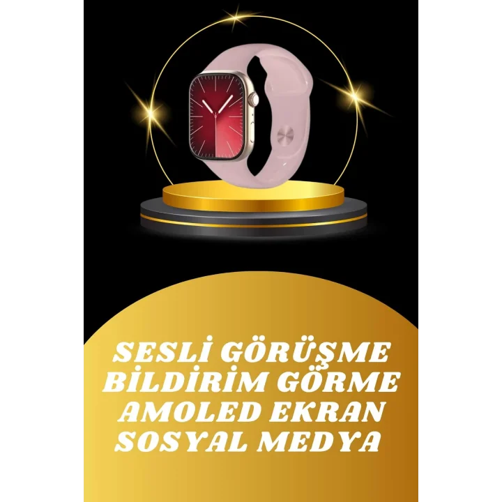 Mey İthalat® Akıllı Saat İos Andorid Destekli Arama Özeliği Sensörlü Bluetooth Bağlantılı