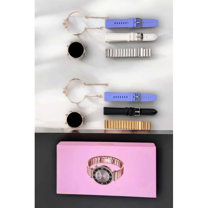Mey İthalat® Akıllı Saat Kadınlara Özel Arama Cevaplayan Bluetooth Bağlantılı